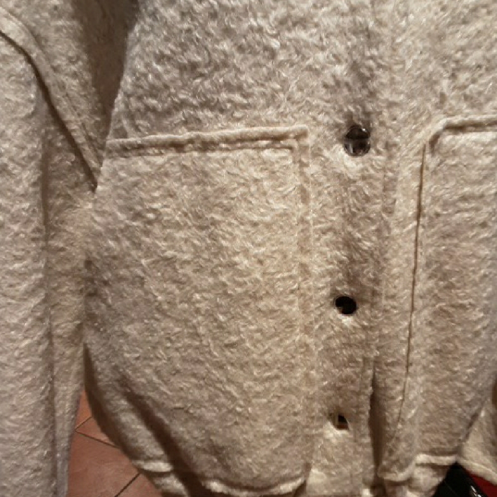Women's Cream Button-Up Jacket - Picture 4 of 16
